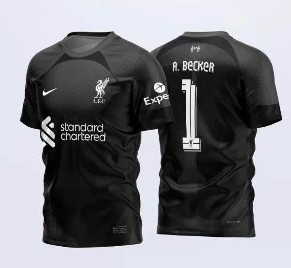 Arte Vetor Camisa Liverpool Goleiro 2022 - 2023
