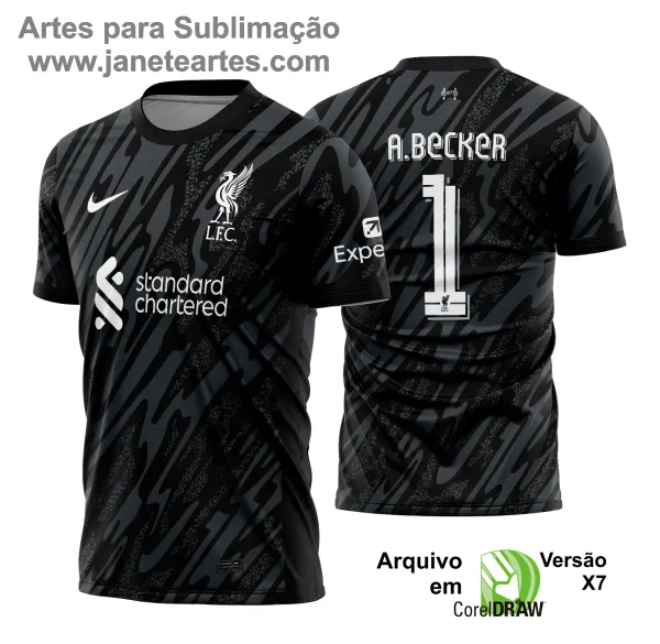 Arte Vetor - Camisa Liverpool Goleiro 2024 - 2025