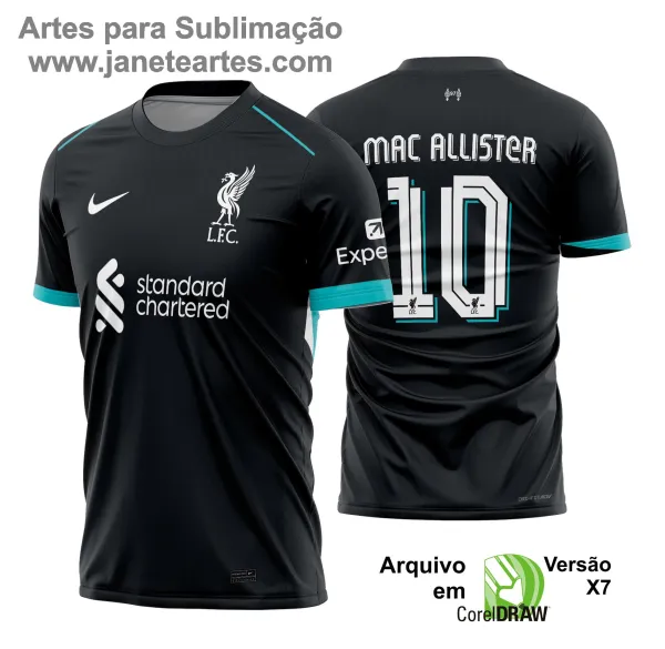 Uniforme de futebol personalizado, projetado para times amadores ou profissionais, com design moderno e arrojado. Apresenta uma combinação de cores contrastantes, logotipo ou escudo do time em destaque no peito, e detalhes gráficos na frente e nas mangas. Na parte traseira, há espaço para personalização com nome e número do jogador, garantindo identidade ao time. Ideal para jogos oficiais, amistosos ou competições, oferecendo estilo e funcionalidade.