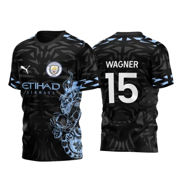 Arte Vetor Camisa Manchester City 2023 Concept Dragón