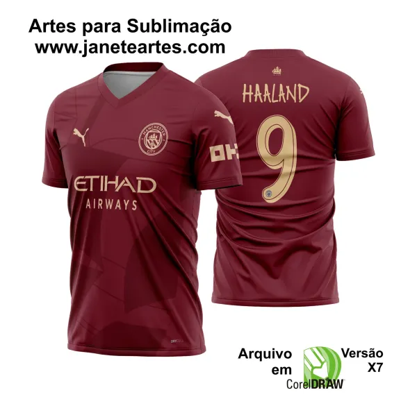 Arte Vetor Camisa Manchester City Terceira 2024 - 2025