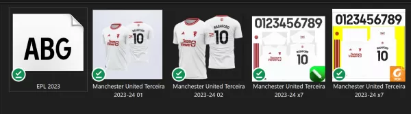 Arte Vetor Camisa Manchester United Terceira 2023 - 2024