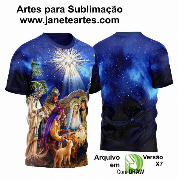 Arte Vetor Camisa Natal Sagrada Família 2023 Modelo 03