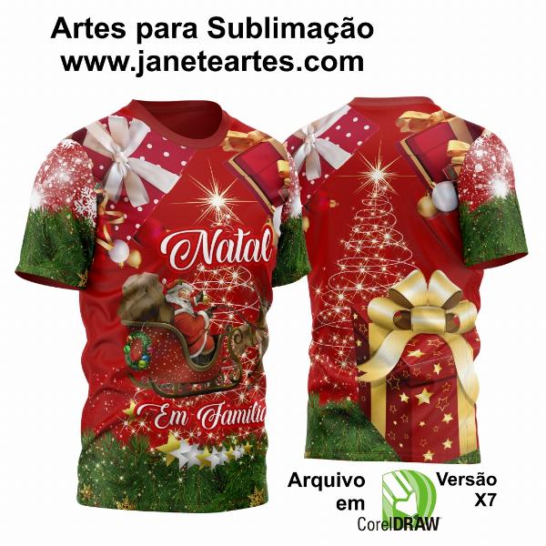 Arte Vetor Camisa Natal- Natal em Família 2023 2024