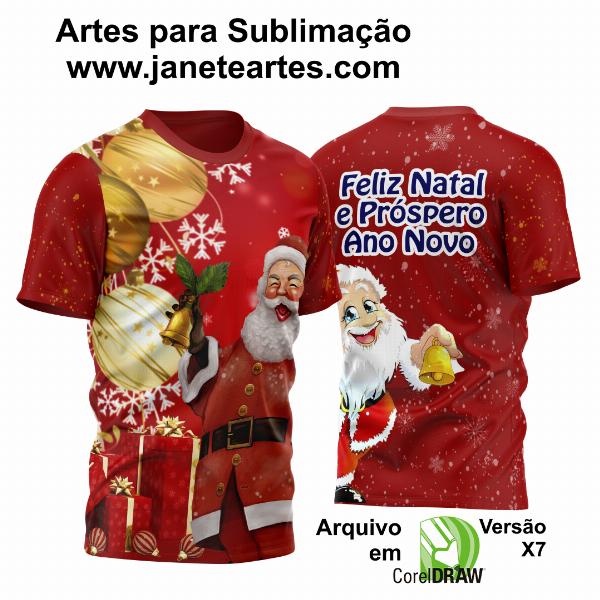 Arte Vetor Camisa Natalina - Natal em Família 2023 2024 Modelo 06