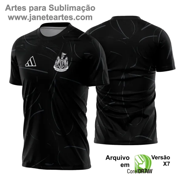 Arte Vetor - Camisa Newcastle Pré-Jogo 2024 - 2025 2