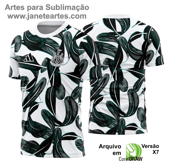 Arte Vetor - Camisa Newcastle Pré-Jogo 2024 - 2025