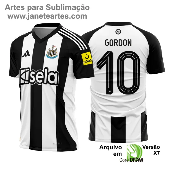 Arte Vetor - Camisa Newcastle Titular 2024 - 2025