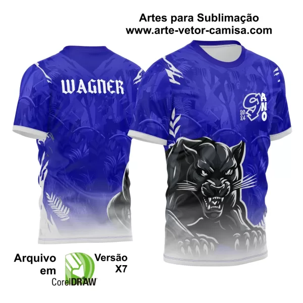 Arte Vetor Camisa Nono Ano Pantera 2024 - 2025