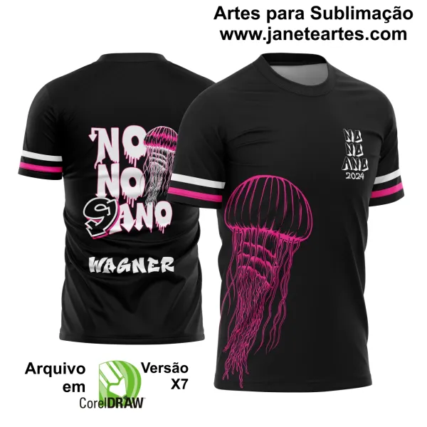 Arte Vetor - Camisa Nono Ano Água Viva