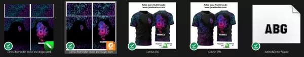 Arte Vetor Camisa Oitavo Ano 2024 Dragão Modelo 01