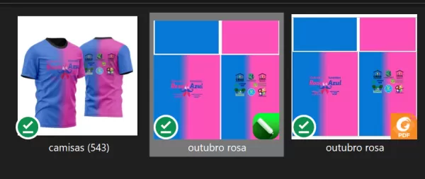 Arte Vetor Camisa Outubro Rosa Novembro Azul 2023 M2