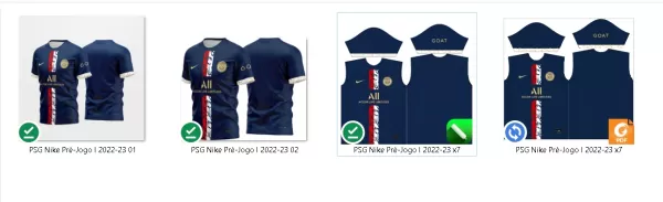 Arte Vetor Camisa PSG 2022-2023 Pré Jogo - Paris Saint Germain