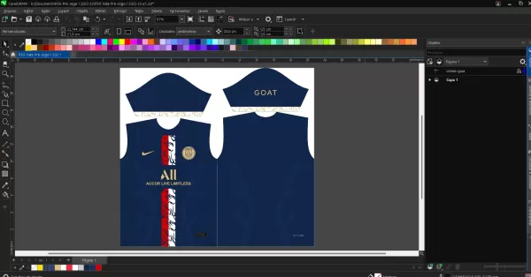 Arte Vetor Camisa PSG 2022-2023 Pré Jogo - Paris Saint Germain
