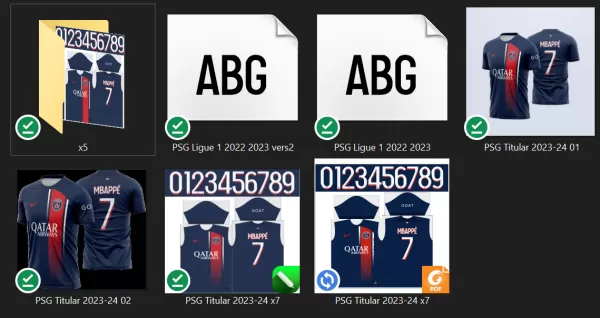 Arte Vetor Camisa PSG Titular 2023 - 2024 - Paris Saint Germain