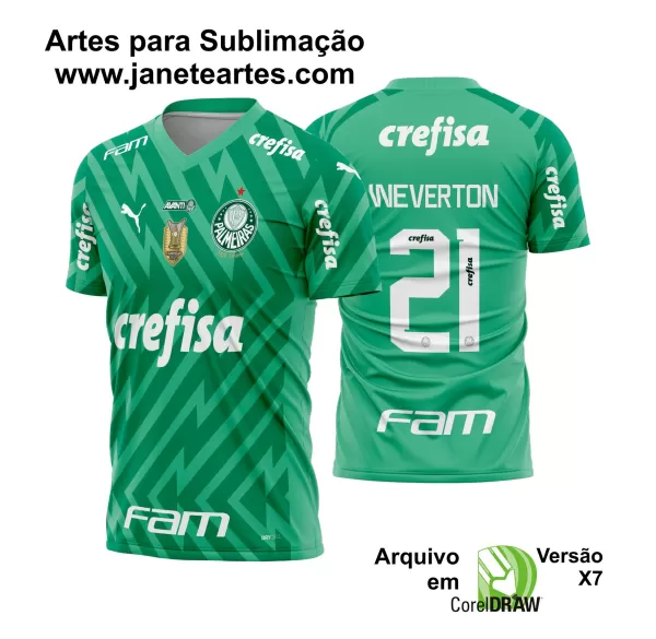 Arte Vetor Camisa Palmeiras Goleiro 2024 - 2025