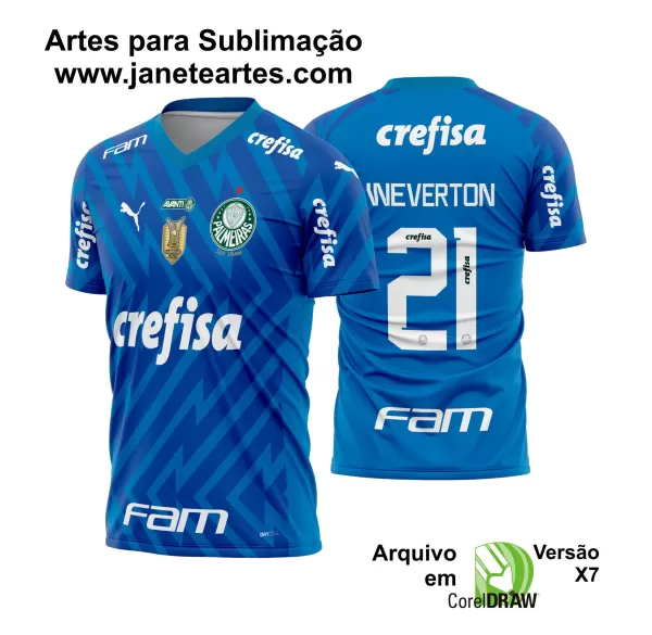 Arte Vetor Camisa Palmeiras Goleiro 2024 - 2025
