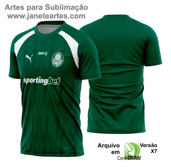 Arte Vetor Camisa Palmeiras Pré-Jogo I 2024 - 2025