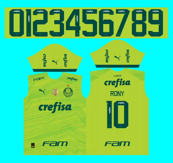 Arte Vetor Camisa Palmeiras Terceira 2023-24