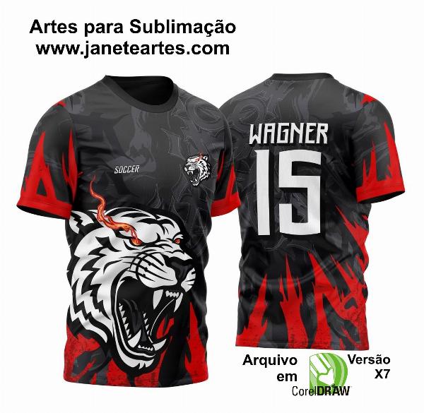 Arte Vetor Camisa Para Atlética Acadêmica e InterClasse Tigre Branco 2023