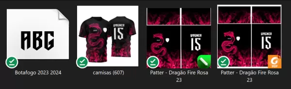 Arte Vetor Camisa Para InterClasse Dragão Fogo Rosa B 2023