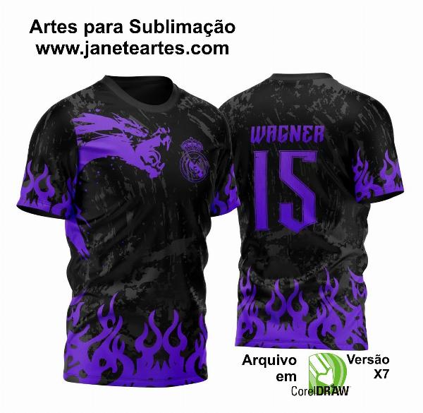 Arte Vetor Camisa Para InterClasse Real Madrid Pincel Dragão 2023