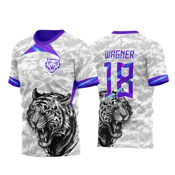 Arte Vetor Camisa Para InterClasse Tigre Branca e Olografica 2023 M2