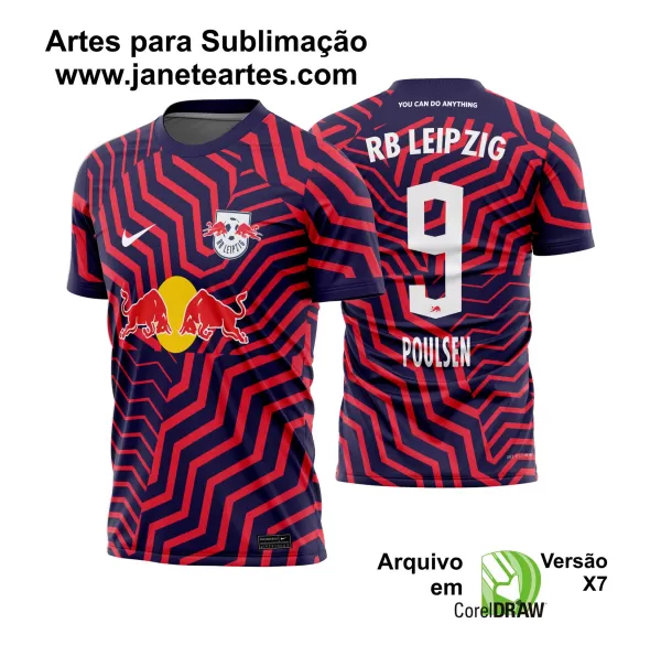 Arte Vetor Camisa RB Leipzig Reserva 2023 - 2024