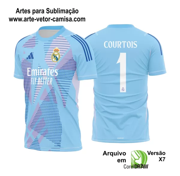 Arte Vetor Camisa Real Madrid 2024 - 2025 - Goleiro