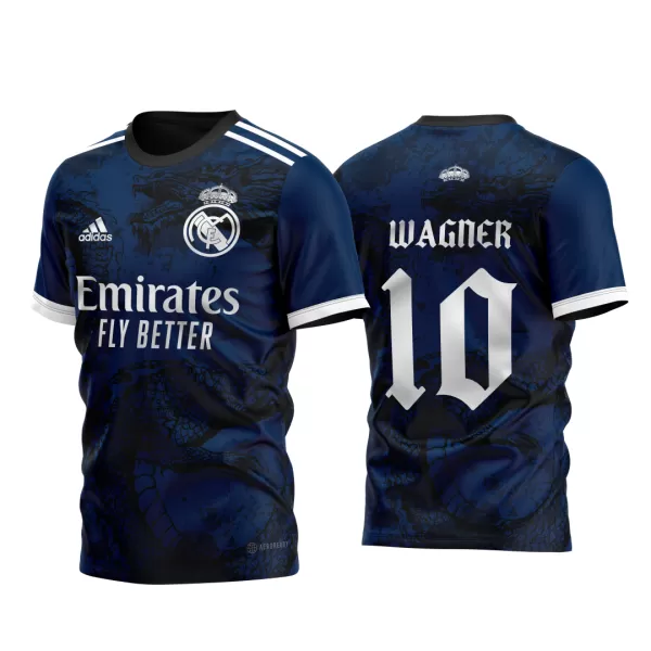 Arte Vetor Camisa Real Madrid Dark Dragon