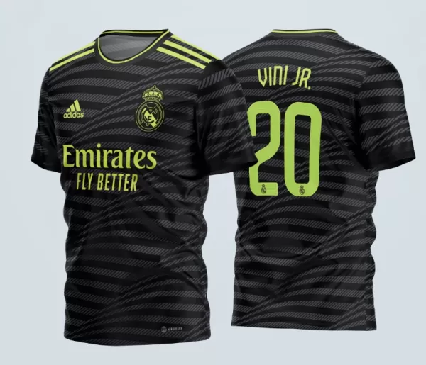 Arte Vetor Camisa Real Madrid Third 2022 2023