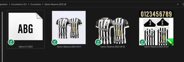 Arte Vetor Camisa Santos Reserva 2023-24