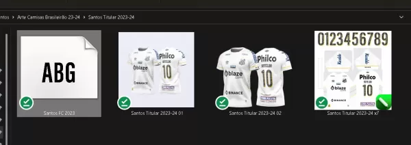 Arte Vetor Camisa Santos Titular 2023-24