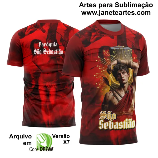 Arte Vetor Camisa São Sebastião 2025