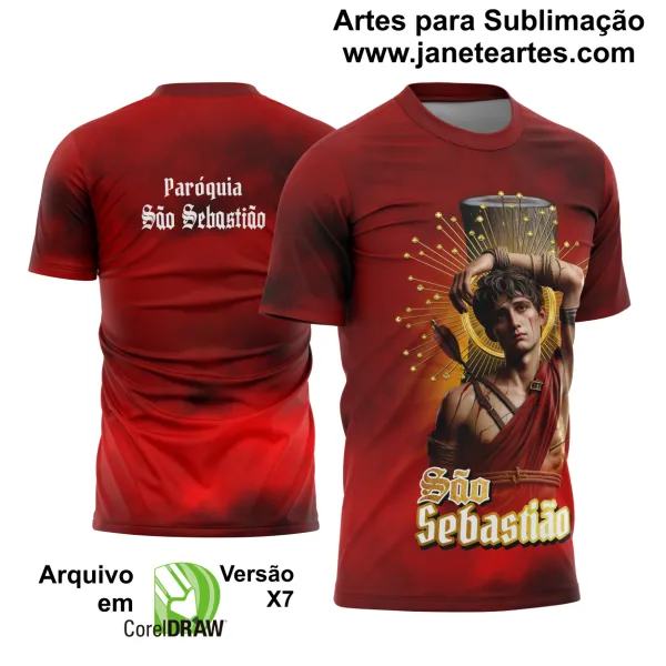 Arte Estampa Camisa São Sebastião 2025 Modelo 2