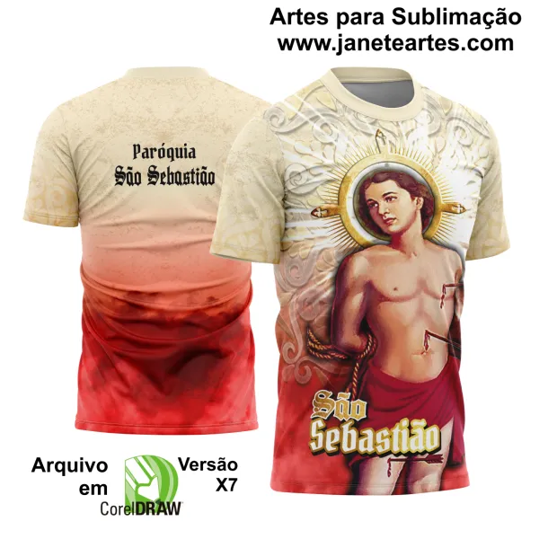 Arte Estampa Camisa São Sebastião 2025 Modelo 3