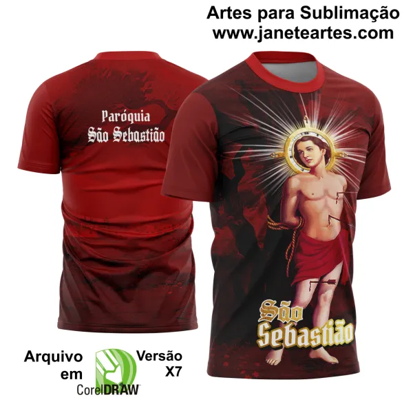 Arte Estampa Camisa São Sebastião 2025 Modelo 4