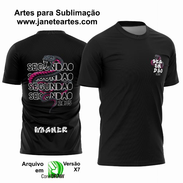 Arte Vetor Camisa Segundão Cobra