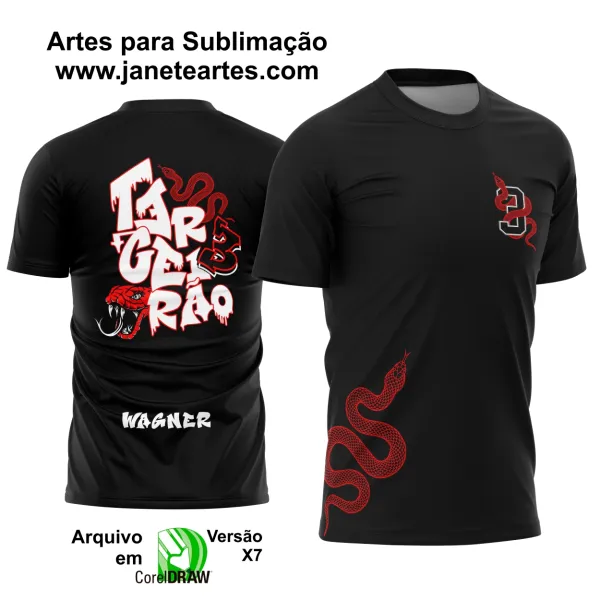 Arte Vetor Camisa Terceirão Cobra