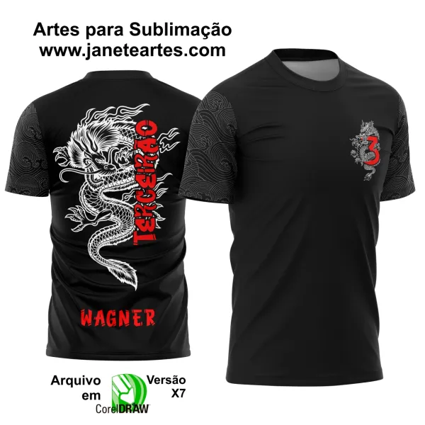 Arte Vetor Camisa Terceirão Dragão Vermelho 2025