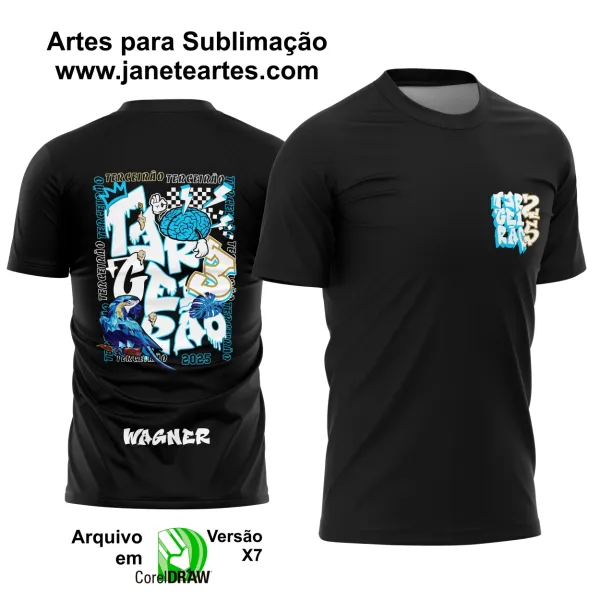 Arte Vetor Camisa Terceirão Graffite Arara Azul C