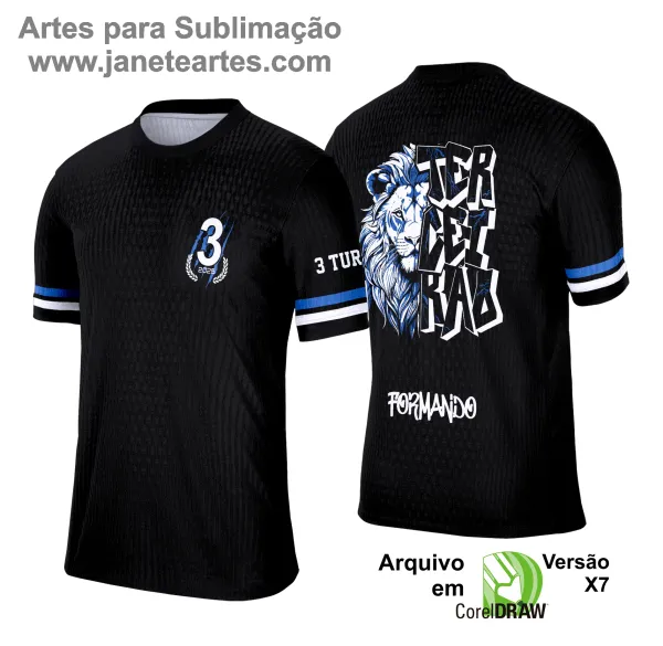 Arte Vetor Camisa Terceirão Leão