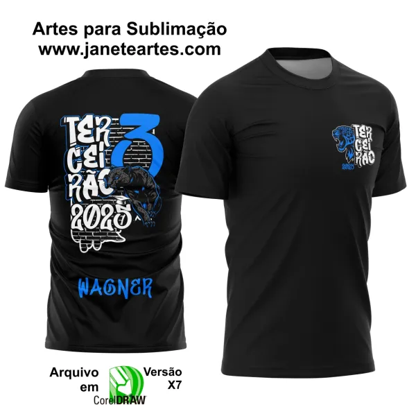 Arte Vetor Camisa Terceirão Pantera Negra