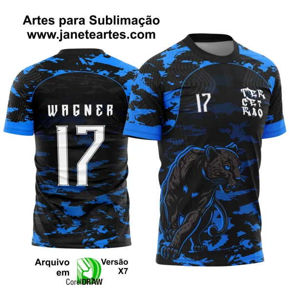 Arte Vetor Camisa Terceirão Pantera Negra