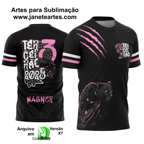 Arte Vetor Camisa Terceirão Pantera Negra