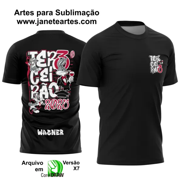 Arte Vetor Camisa Terceirão Pernalonga