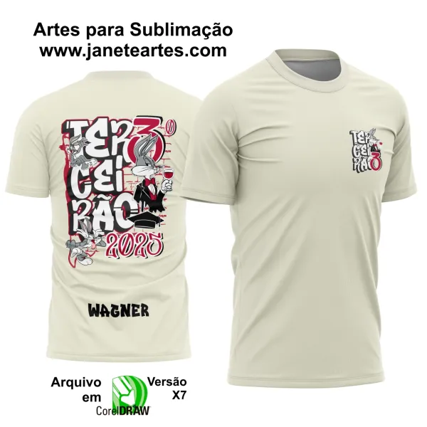 Arte Vetor Camisa Terceirão Pernalonga