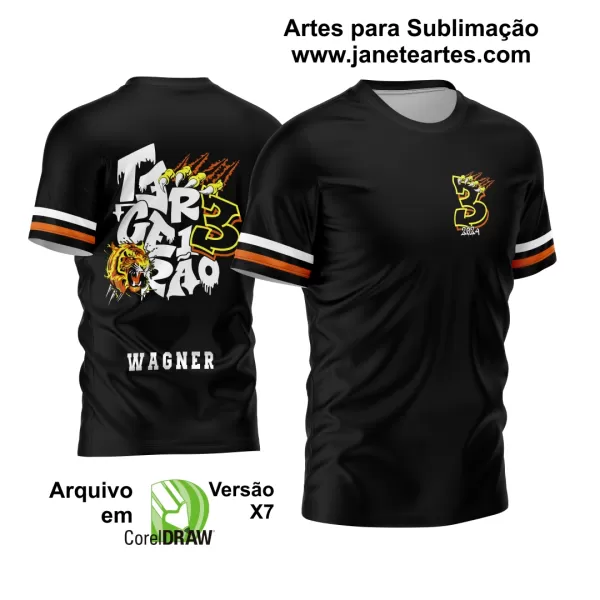 Arte Vetor Camisa Terceirão Tigre 2024