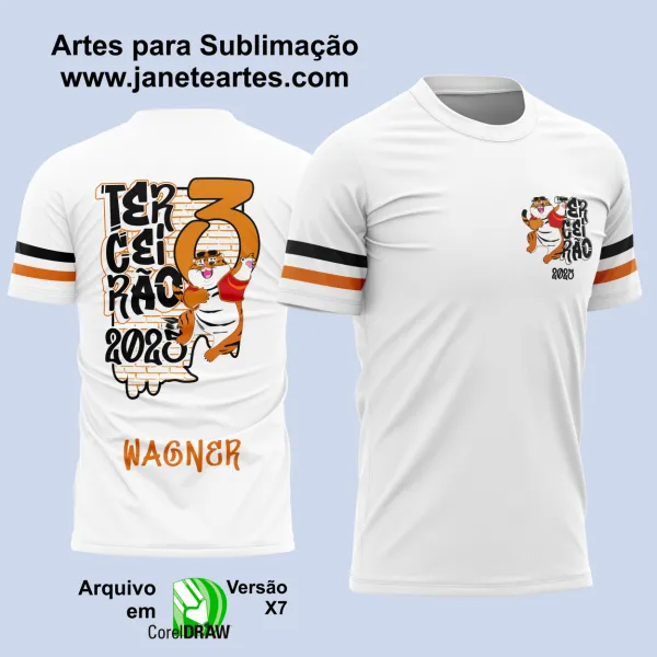 Arte Vetor Camisa Terceirão Tigrinho