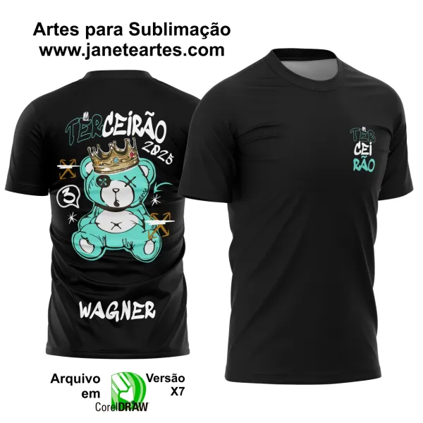 Arte Vetor Camisa Terceirão Urso 2025